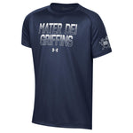 UA YOUTH SHORT SLEEVE TECH T - Navy
