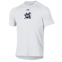 *NEW* ADULT UNDER ARMOUR SHORT SLEEVE TECH TEE NAVY/WHITE