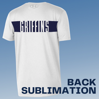 UNDER ARMOUR WHITE SS TECH T - NAVY BLOCK - MD GRIFFINS